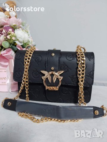 Черна чанта Pink💚 монограм код SG-S46y