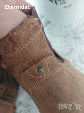 Естествена кожа детски обувки TIMBERLAND,  розови ботуши с пух , снимка 4 - Детски боти и ботуши - 39842098