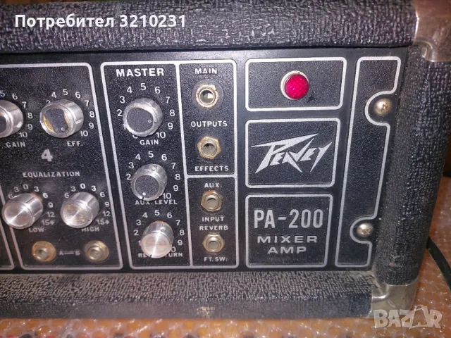 Peavey pa 200 mixer amp, снимка 2 - Други - 49461598