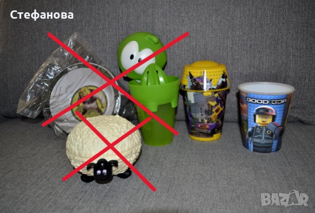 Макдоналдс чаши Лего и Батман