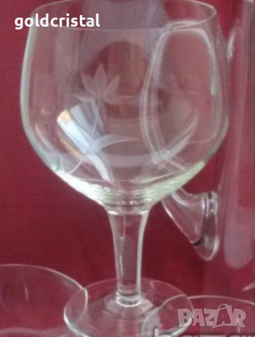 ретро стъклени чаши и кана , снимка 7 - Антикварни и старинни предмети - 19070709