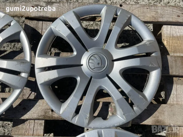 15 цола Тасове SKODA Fabia Roomster 5J0601147L Оригинал, снимка 5 - Аксесоари и консумативи - 50090762