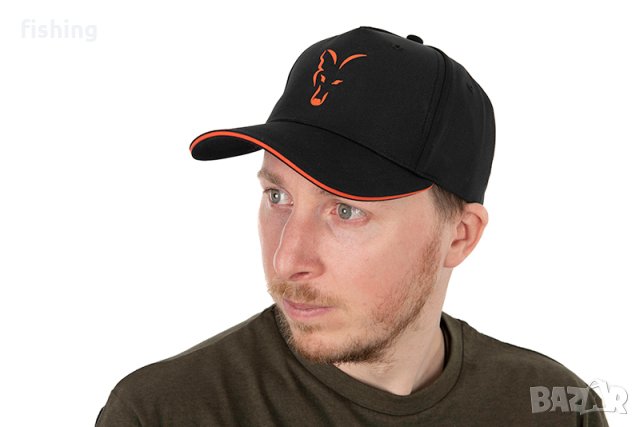 Шапка Fox Collection Baseball Cap Black/Orange, снимка 2 - Екипировка - 41388848