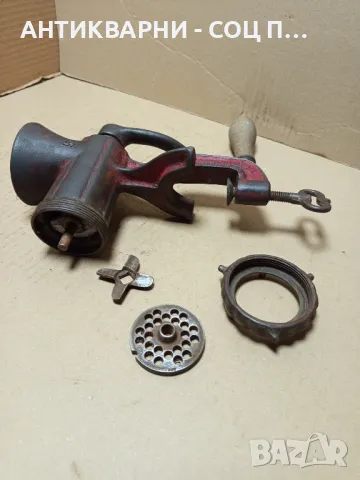 Соц Стара Малка Немска Месомелачка Номер 5., снимка 8 - Антикварни и старинни предмети - 49800343