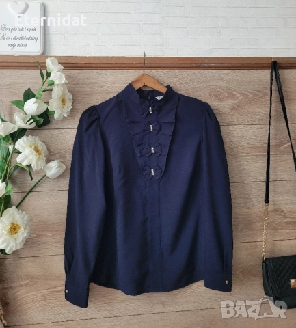 Елегантна риза блуза с камъчета , снимка 4 - Ризи - 51483130