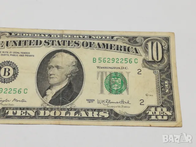 10 долара от 1977 г., снимка 3 - Нумизматика и бонистика - 50435709