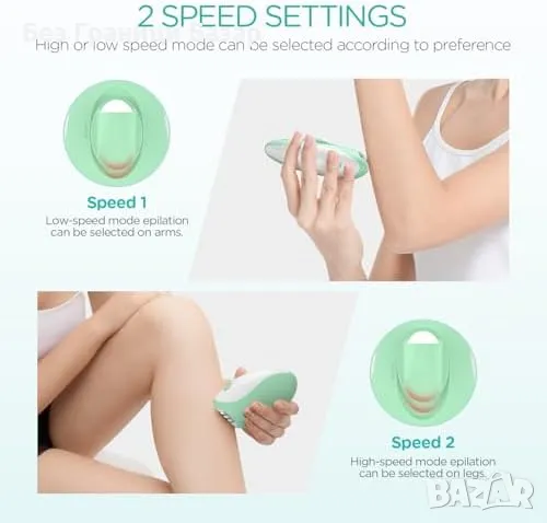 Нов Епилатор VOGOE 21 пинсети, LED, 2 скорости, безжичен за косми жени, снимка 5 - Други - 49734944