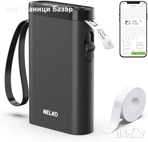 Нов Преносим принтер за етикети Nelko P21 Bluetooth iOS Android с термопечат