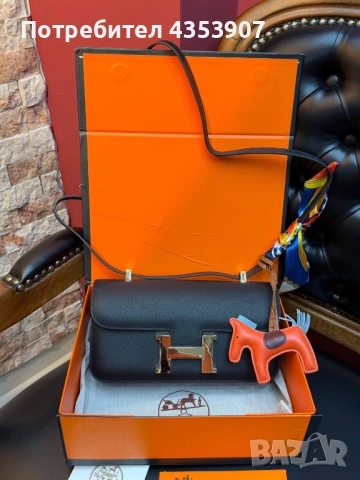 Чанта hermes ЕСТЕСТВЕНА КОЖА, снимка 5 - Чанти - 53614821
