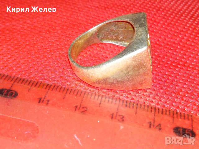 ВЕЛИКОЛЕПЕН ХУДОЖЕСТВЕНО ОРНАМЕНТИРАН МАСИВЕН СРЕБЪРЕН ПРЪСТЕН СРЕБРО 925 РЪЧНА АРТ ИЗРАБОТКА 43763, снимка 8 - Пръстени - 44613103