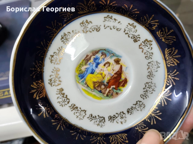 Порцеланов сервиз за кафе Thun karlovarsky original kobalt, снимка 11 - Сервизи - 53258983