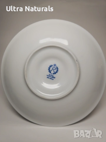 Купа с кобалтово синьо Reichenbach Echt Cobalt Germany, снимка 4 - Чинии - 53126489