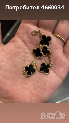 Гривни VCA VAN CLEEF 18k чисто злато , снимка 2 - Гривни - 52528476