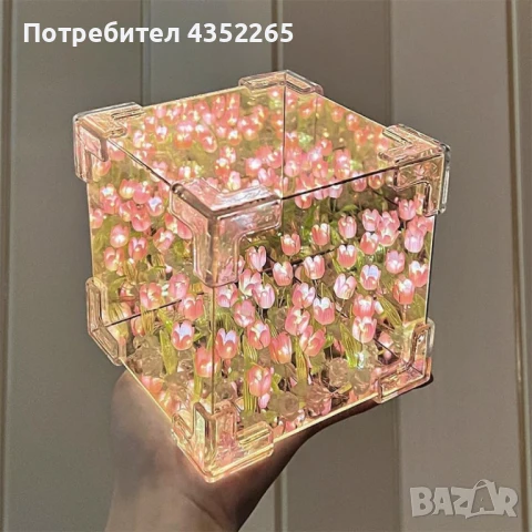 Очарователна нощна лампа лале – Многофункционално освежаване на вашето пространство, снимка 2 - Други - 51168357