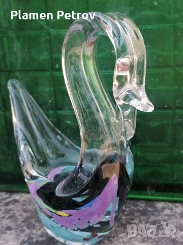 стъклени лебеди , снимка 3 - Декорация за дома - 42386422