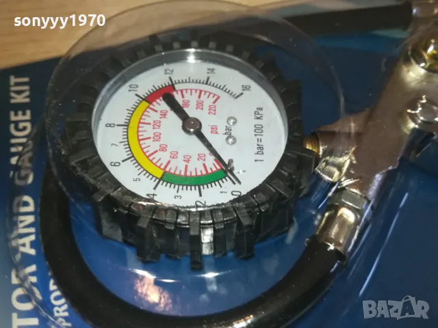 МАНОМЕТЪР С МАРКУЧ ЗА ГУМИ 3110241031, снимка 4 - Аксесоари и консумативи - 47783935