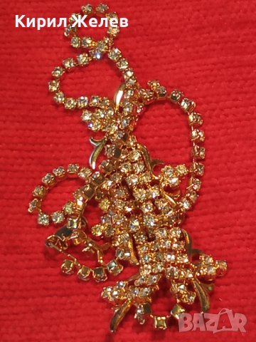 ПРЕКРАСНО НЕЖНО ПОЗЛАТЕНО СТИЛНО КОЛИЕ с ИСКРЯЩИ ЦИКОНИ АРИСТОКРАТИЧНО БИЖУ 19292, снимка 2 - Колиета, медальони, синджири - 32241082