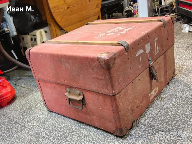 Немски транспортен сандък , снимка 3 - Антикварни и старинни предмети - 52814685