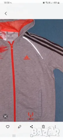 Адидас Меси 11-12г , снимка 4 - Детски анцузи и суичери - 49067306