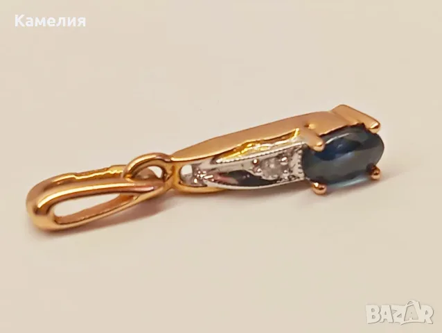 Руско злато. Висулка с брилиант, снимка 7 - Колиета, медальони, синджири - 55797891