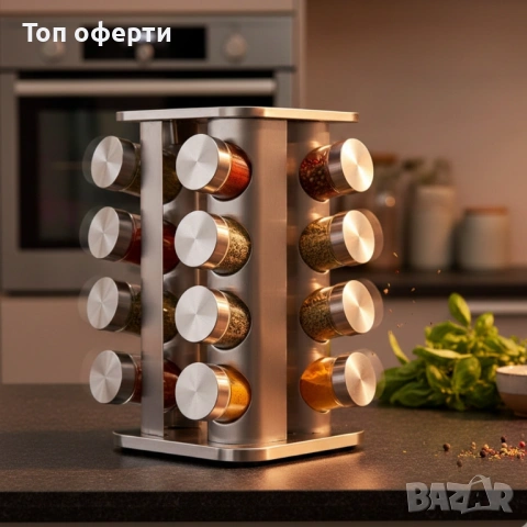 Въртящ се органайзер за подправки Cheffinger