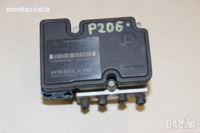 ABS модул Peugeot 206 (1998-2009г.) 9641871180 / 10097011053 / 10.0970-1105.3 / 10.0207-0002.4