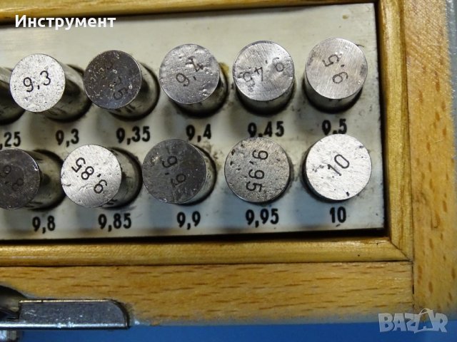 Комплект измервателни цилидрични щифтове Ф9-Ф10 mm dia calipers, снимка 8 - Други инструменти - 41226644