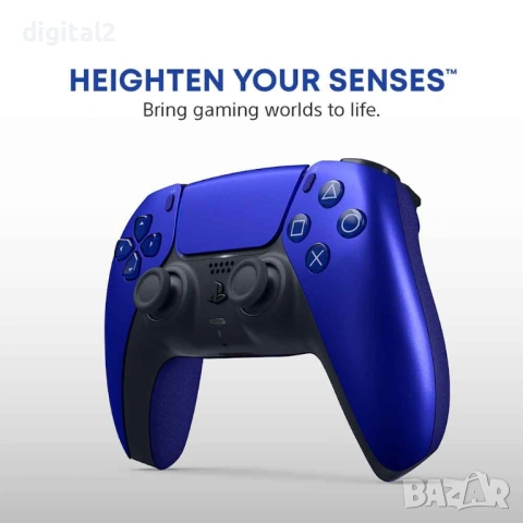 Kонтролер Sony DualSense - Cobalt Blue Limited , PS5, Нов , 24м гаранция, снимка 8 - PlayStation конзоли - 53627208