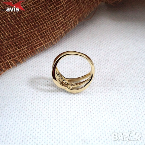 Пръстен с 14К златно покритие 224850, снимка 3 - Пръстени - 53690876