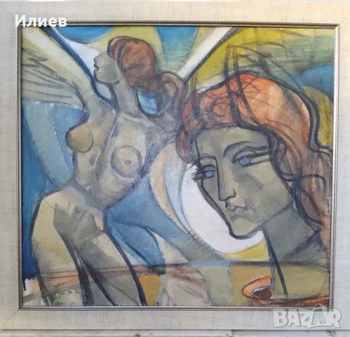 Стари картини Йордан Денев Голо , снимка 4 - Картини - 48366694