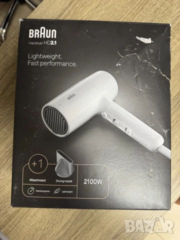 Сешоар BRAUN BRHD210E 2100.00 W, БЯЛ, снимка 7 - Сешоари - 55754799
