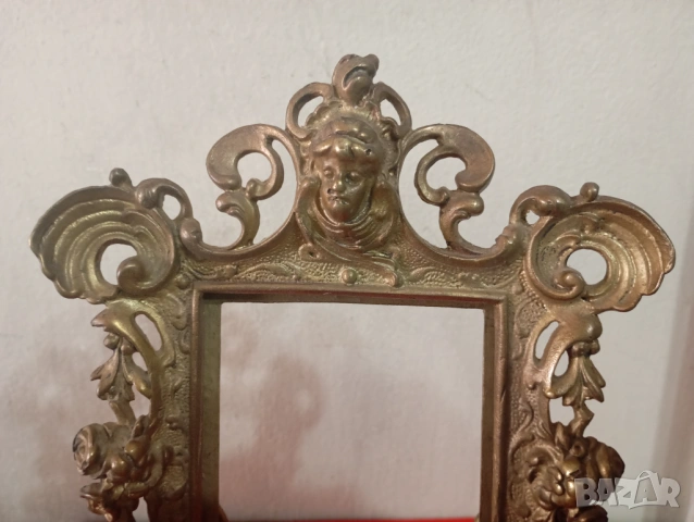 Барокова настолна рамка за снимка, снимка 3 - Други ценни предмети - 53664896