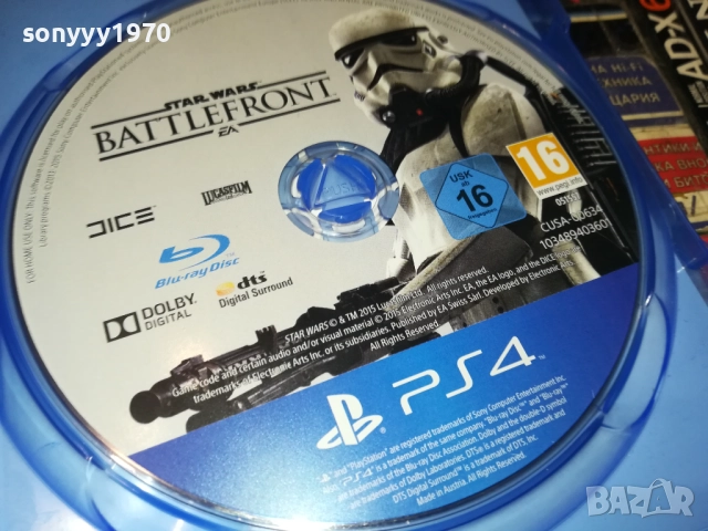 SONY PS4 GAME STAR WARS BATTELFRONT 0510251811, снимка 6 - Игри за PlayStation - 51953613