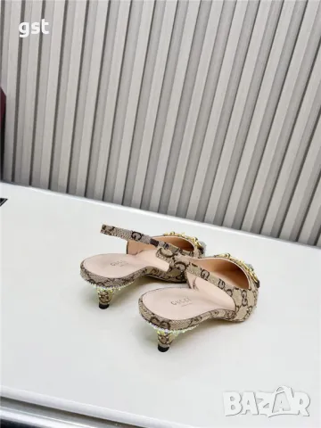 Редки Gucci Official Women shoes Crystals дамски обувки ток , снимка 3 - Дамски обувки на ток - 50257521