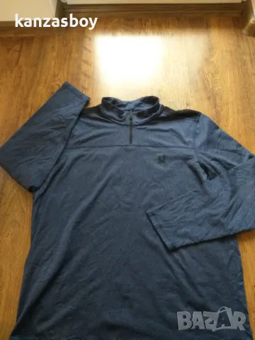 Spyder Active Men's Performance Quarter Zip - страхотна мъжка блуза КАТО НОВА Л, снимка 6 - Спортни дрехи, екипи - 48708342