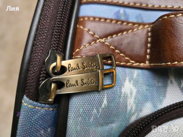Пътна чанта с колелца и телескопична дръжка Paul Smith, снимка 11 - Чанти - 44676052