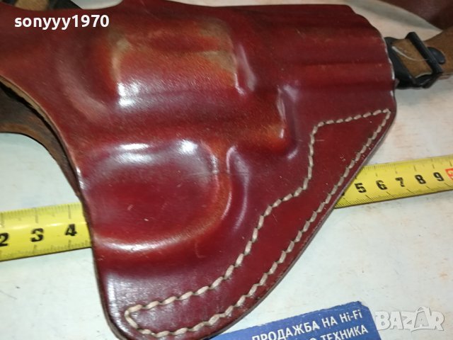 VEGA-HOLSTER 0104-ОРИГИНАЛЕН КОЖЕН КОБУР ЗА РЕВОЛВЕР 2210231653, снимка 11 - Антикварни и старинни предмети - 42674874