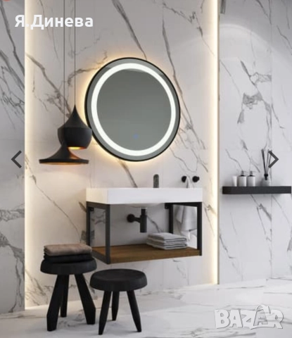 LED Огледало с нагревател 
