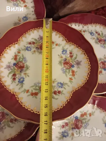 Богато декорирани чинии от полски порцелан, снимка 4 - Сервизи - 49263886