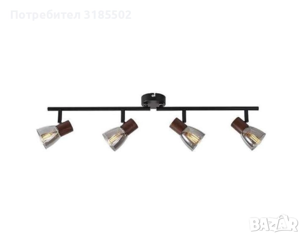 Спот  Pluto, E14, 1 max 40W, с ключ, класически стил, снимка 6 - Лампи за таван - 51446124