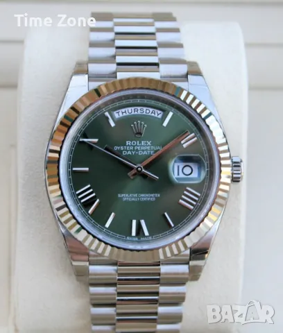 Rolex Day-Date 40mm President White Gold Meteorite Dial Diamonds Automatic Различни Варианти, снимка 12 - Мъжки - 48183465