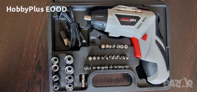 Електрическа отвертка с вградена Li-ion презареждаема батерия