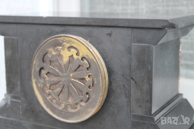 Френски настолен мраморен часовник, снимка 11 - Антикварни и старинни предмети - 44716518