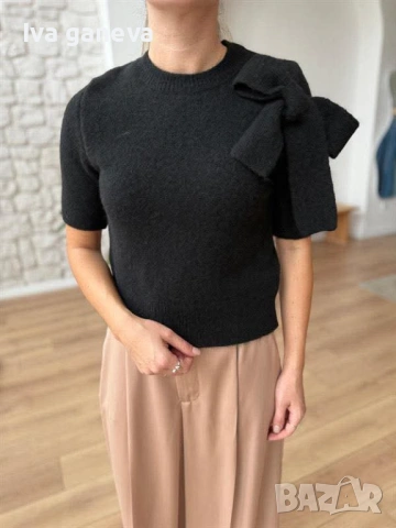 Пуловер с къс ръкав 