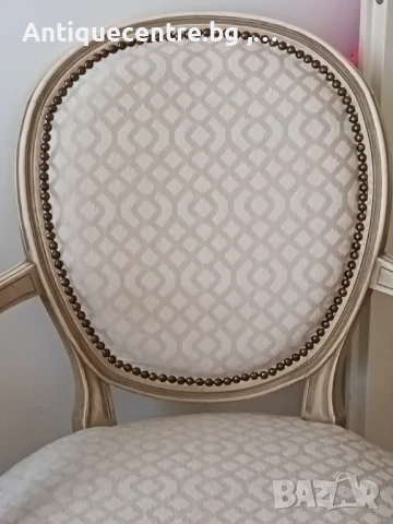 Елегантно кресло , Луи XVI, Франция , снимка 4 - Столове - 51288449