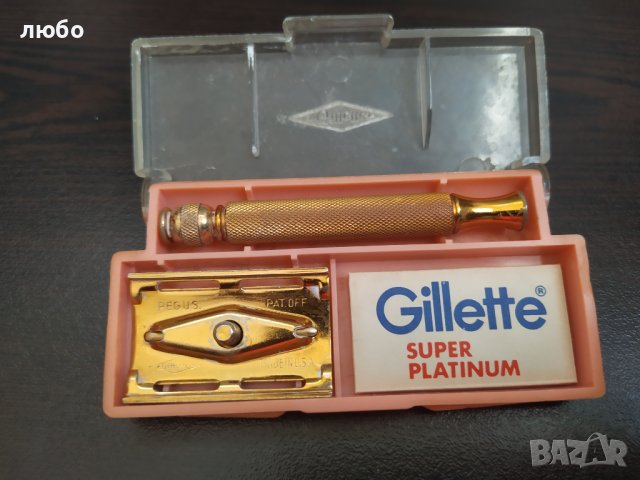 Самобръсначка GILLETTE USA във Златно Покритие , снимка 1 - Антикварни и старинни предмети - 44419749