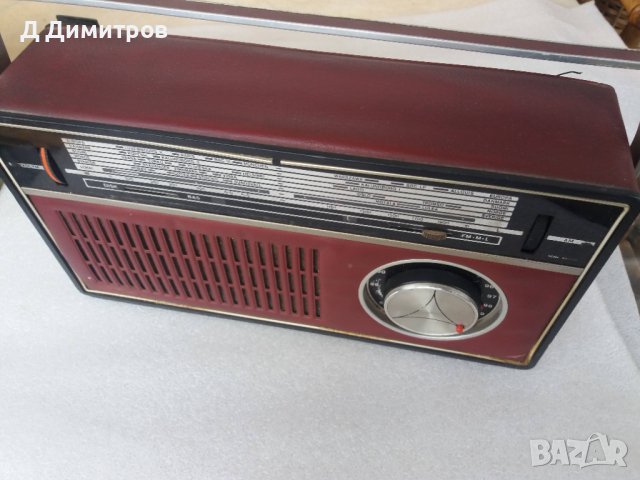 Антикварно кожено радио !, снимка 3 - Радиокасетофони, транзистори - 36345052