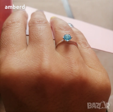 Нежен и елегантен сребърен пръстен - модел R062, снимка 7 - Пръстени - 53614259