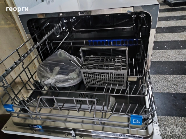 Компактна настолна съдомиялна Midea (6 комплекта) – Като нова!, снимка 3 - Съдомиялни - 53483457