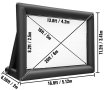 Нов Надуваем екран 420x250 см за проектор за външна употреба 162", 16:9, снимка 4